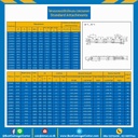 โซ่สแตนเลส ลูกกลิ้งเล็ก ติดปีกนอน 1 ข้าง เจาะรู 1 รู C2040RSS-1L-A31