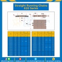 โซ่พลาสติกทางตรง Table Top Chain P820 ; 3.25 นิ้ว. : P820 327