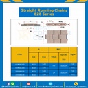 โซ่พลาสติกทางตรง Table Top Chain LF828 330 ; 3.3 นิ้ว. : LF828 330