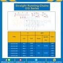 โซ่สแตนเลสทางตรง Table Top Chain SSS515 ; 3.25 นิ้ว. : SSS515 325