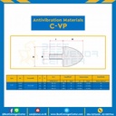 ลูกยางกันการสั่นสะเทือน ชนิดป้องกันการกระแทก : C-VP3030-M6x14