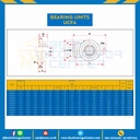 ลูกปืนตุ๊กตา UCFA201 รูเพลา 12 mm. : UCFA201-12
