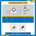 ลูกปืนตุ๊กตา UCP3361 พลาสติกสีขาว ลูกปืนเหล็ก รูเพลา 20 mm. : UCP3361-20
