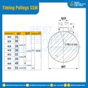 มู่เล่ย์ไทม์มิ่ง Pulley Timing S5M หน้ากว้าง 10 mm. 14 ฟัน (มีดุม) : Pulley Timing S5M-10-14TB