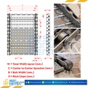 สายพานลำเลียงเศษเหล็ก C2052