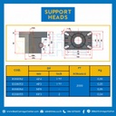 อุปกรณ์รองรับโครงสร้าง (Support Heads) เส้นผ่านศูนย์กลาง 50.9 mm. : 8330054