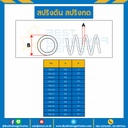 สปริงดันแบบเส้น 0.8 mm. วงนอก 10 mm. ยาว 300 mm. : SWC-N0.8x10L300