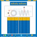 สปริงดันแบบเส้น 1 mm. วงนอก 10 mm. ยาว 300 mm. : SWC-N1x10L300