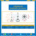 AFP50S12L135Anti ขาปรับระดับฐานพลาสติกพร้อมยางกันลื่น, ฐาน 50 mm.M12x100 mm. Steel Nickle
