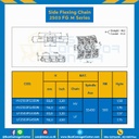 โซ่พลาสติกทางโค้ง Table Top Chain KV2503FGM ; 3.3 นิ้ว. : KV2503FG 330M