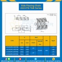 โซ่พลาสติกทางโค้ง Table Top Chain KV2503FGTAB ; 4.5 นิ้ว. : KV2503FG 450TAB