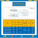 โซ่พลาสติกทางโค้ง Table Top Chain LF2503FTTAB ; 3.3 นิ้ว. : LF2503FT 330TAB