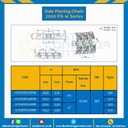 โซ่พลาสติกทางโค้ง Table Top Chain KV2505FGM ; 4.5 นิ้ว. : KV2505FG 450M