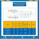 โซ่พลาสติกทางโค้ง Table Top Chain LF879M ; 3.25 นิ้ว. : LF879M 325