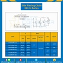โซ่พลาสติกทางโค้ง Table Top Chain KV880M ; 3.30 นิ้ว. : KV880M 330