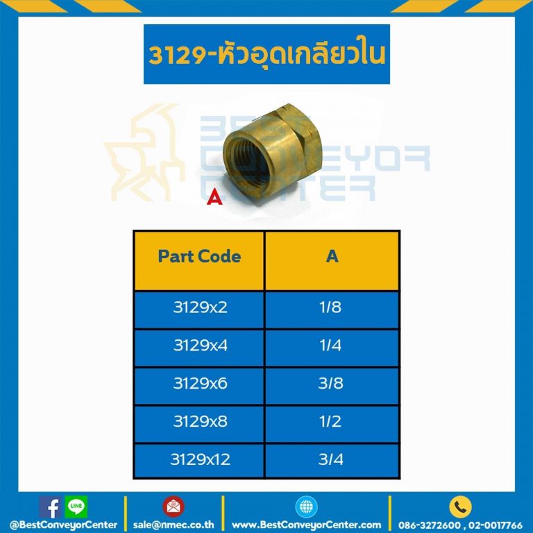 หัวอุดเกลียวใน 3129×2
