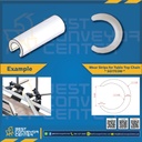 SG1703W : ปอกสวมไกด์ประคองขวดกลม 12 mm. สีขาว