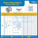 มู่เล่ย์ไทม์มิ่งแบบไม่มีลิ่ม Keyless Pulleys Timing H 