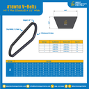 สายพาน V-Belt HY-T Plus (Classical) A 1/2″ Wide : A100