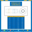 หัวน็อตดำ NC (เกลียวหยาบ) ขนาด 1-1/2″ : NC-1-1/14