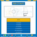 ทีนัท ขนาด M10x1.5×12.5×25.4 mm. : TN-M10
