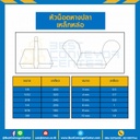 หัวน็อตหางปลาเหล็กหล่อ ขนาด 1/4″x20G : WN-DC-1/10