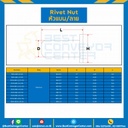 RVN-M10-L19-SS รีเวทนัทสแตนเลส หัวแบนคอลาย ขนาด M10x1.5 ยาว 19 mm.