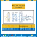 BS-2180-2 Cam Lock Latches SUS316 Pawl with W40L135