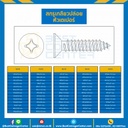 สกรูเกลียวปล่อยหัวเตเปอร์ ชุบนิเกิ้ล ขนาด #10×1-1/2 mm. : HSTP#10L1-1/3
