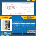 NMEC-CAA2 Snap Locks แบบมีห่วงล๊อคกุญแจ ขนาด 88 mm. (SUS304)
