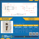NMEC-CAB21 : Snap Locks Model: NMEC-CAB ขนาด 88 mm. (SUS304)