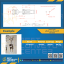 CS-0222 : Snap Locks แบบปรับระยะไดั 120 mm. (SUS304)