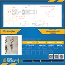 CT-0222 ; Snap Locks แบบปรับระยะไดั 120 mm. (Steel Zinc)