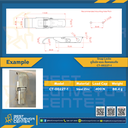CT-00227-1 : หูปิ่นโตล็อคขอบถัง 110 mm.แบบล๊อคกุญแจ (Steel Zinc)