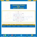 Aluminum Frame 5 Series Slot width 6 20×20 mm. L100 mm. Clear Anodize (Flat) : ALF-ST5-2020-104