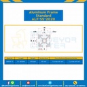 Aluminum Frame 5 Series Slot width 6 20×20 mm. L100 mm. : ALF-S5-2020-L110