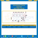 Aluminum Frame 6 Series Slot width 8 30×120 mm. L100 mm. Clear Anodize (Curved) : ALF-FS6-30120-101