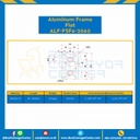 Aluminum Frame 6 Series Slot width 8 30×60 mm. L100 mm. Clear Anodize (Flat) : ALF-FSF6-3060-127