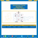Aluminum Frame 6 Series Slot width 8 30×60 mm. L100 mm. Clear Anodize : ALF-FS6-3060-139