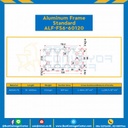 Aluminum Frame 6 Series Slot width 8 60×120 mm. L100 mm. Clear Anodize : ALF-FS6-60120-137