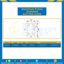 Aluminum Frame 6 Series Slot width 8 60×90 mm. L100 mm. Clear Anodize : ALF-FS6-6090-110