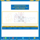 Aluminum Frame 8 Series Slot width 10 40×40 mm. L100 mm. Clear Anodize (Light Weight Economy Type) : ALF-SL8-4040-134