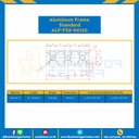 Aluminum Frame 8 Series Slot width 10 40×120 mm. L100 mm. Clear Anodize : ALF-FS8-40120-105