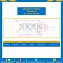 Aluminum Frame 8 Series Slot width 10 40×160 mm. L100 mm. Clear Anodize : ALF-S8-40160-104