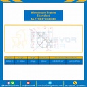 Aluminum Frame 8 Series Slot width 10 80x80x40 mm. L100 mm. Clear Anodize : ALF-SR8-808040-111