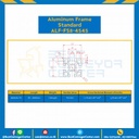 Aluminum Frame 8-45 Series Slot width 10 45×45 mm. L100 mm. Clear Anodize : ALF-FS8-4545-103