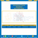 Aluminum Frame 8-45 Series Slot width 10 50×50 mm. L100 mm. Clear Anodize : ALF-FS8-5050-161