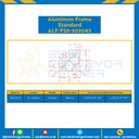 Aluminum Frame 8-45 Series Slot width 10 90x90x45 mm. L100 mm. Clear Anodize : ALF-FS8-909045-111