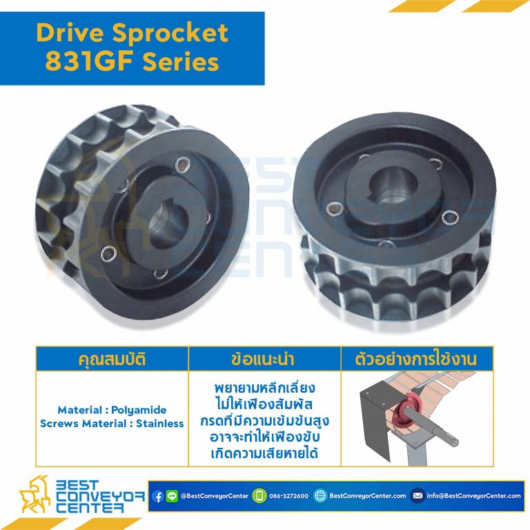 SPROCKET 25Z, BORE 30 MM., DIA 153.20 MM. FOR CHAIN 831 GF : 6325095-831 GF