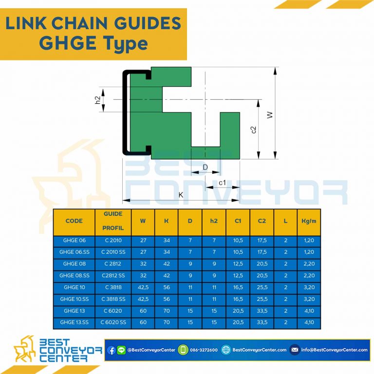 Link Chain Guide W42.5H56 : GHGE10